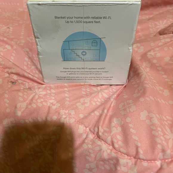 Google Mesh Router. Covers 1,500 sq ft of your property. - Picture 3 of 4